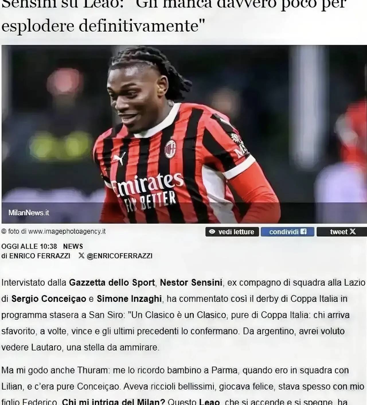 米兰德比即将上演,球迷热切期待 米兰德比即将上演,球迷热切期待