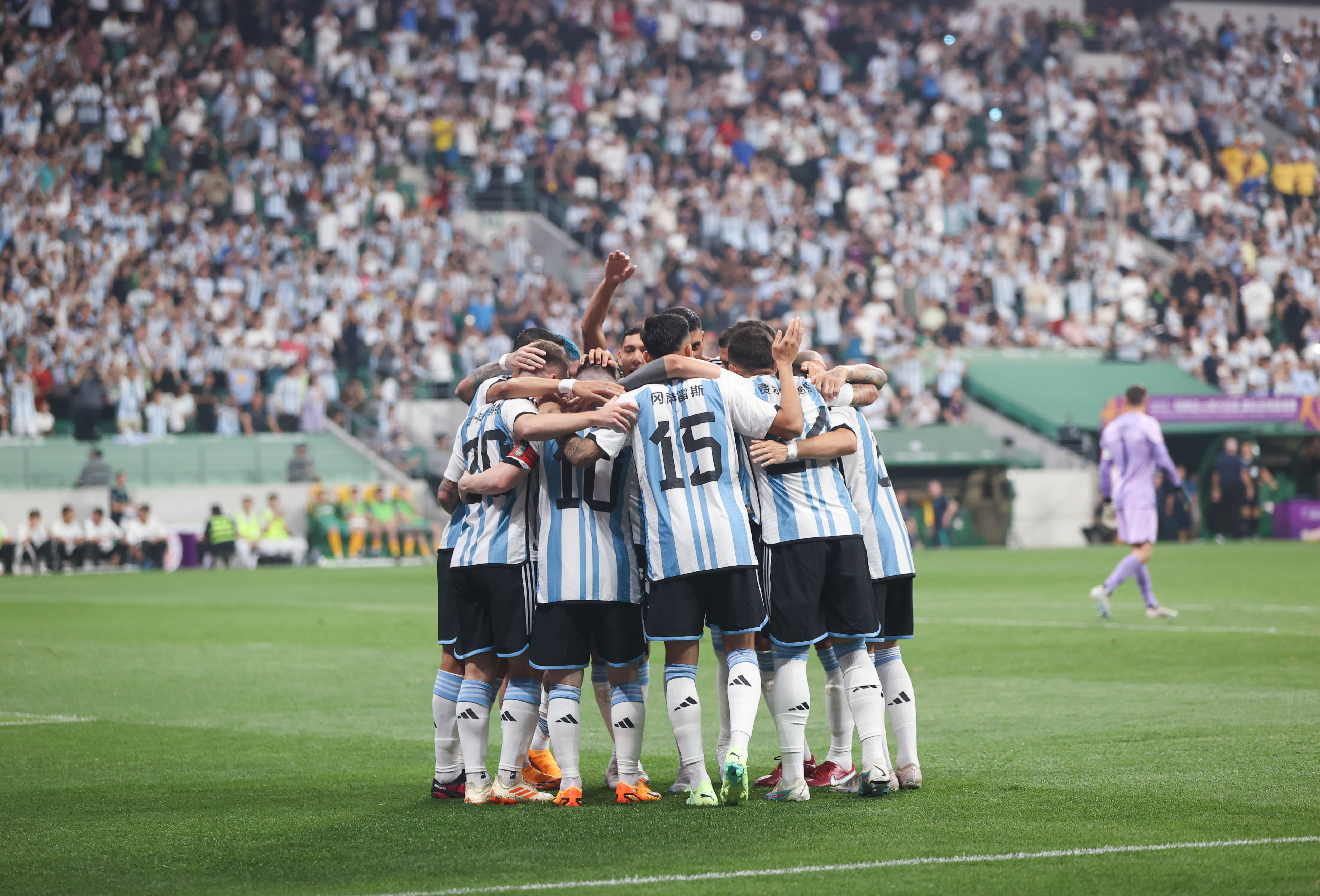 阿根廷国家队在国际比赛中赢得胜利